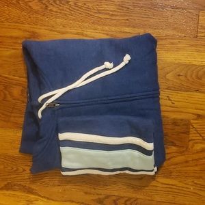 So Junior Zip up Hoodie Blue w/strips Large